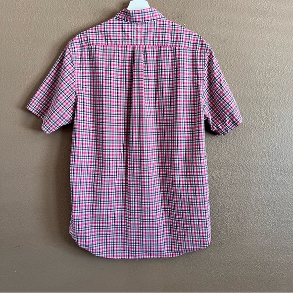 Ralph Lauren Pink Gingham Button Down Shirt Size Large - Picture 8 of 11